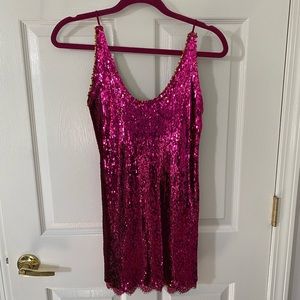 Free People pink sequin dress